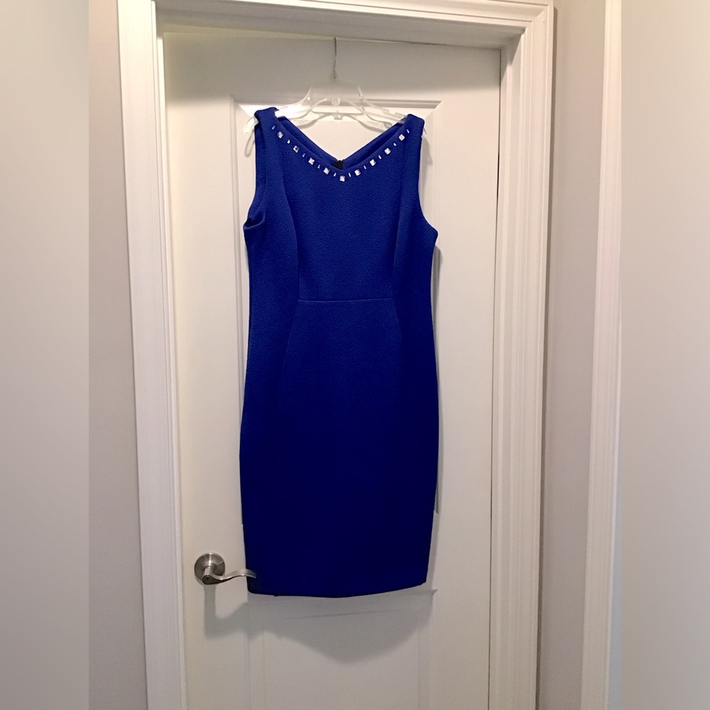 Karl Lagerfeld Royal Blue Studded Mini Dress